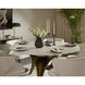 Bijon 59 X 29.5 inch Matte White / Antique Bronze Dining Table